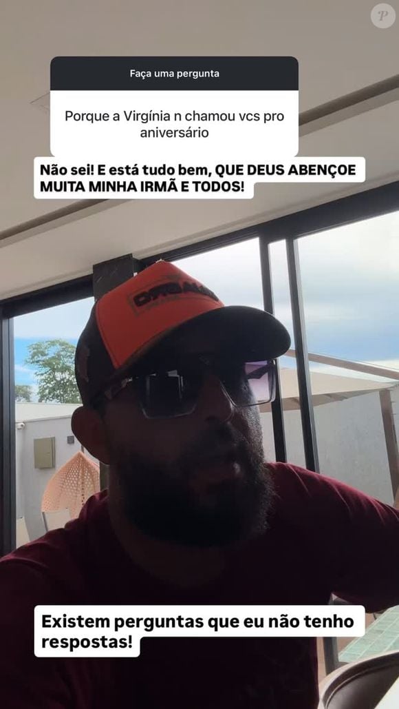 William Gusmão confirmou que não foi convidado para o aniversário da irmã famosa, Virgínia Fonseca