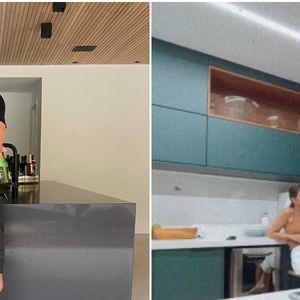 Um dos ambientes favoritos de Romulo Estrela em sua mansão é a cozinha super equipada