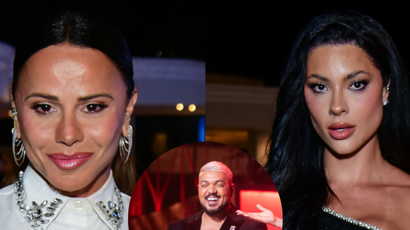 Viviane Araujo foge do show de Belo em turnê de ‘Três Graças’, mas vai a mesmo evento que a atual namorada do pagodeiro