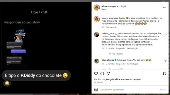 Denúncias viralizaram nas redes sociais por meio do perfil anônimo Doce Amargura