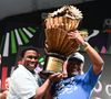 Neguinho da Beija-Flor vibrou com o título da escola de samba campeã do Carnaval 2025.
