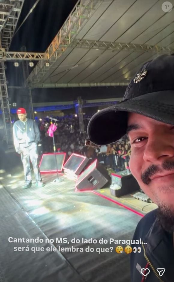 Amigo de Zé Felipe, João Victor flagrou o cantor supostamente pensando na Boiadeira