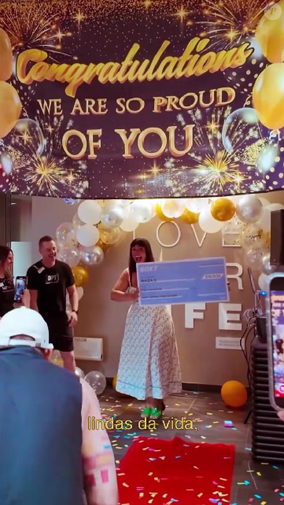 “Secretamente me inscrevi em um desafio fitness nacional onde a premissa era: as maiores transformações na composição corporal em 60 dias ganhariam 10 mil dólares em dinheiro e 15 mil em prêmios. Isso incluía ou muito ganho de massa magra ou muita perda de massa gorda", explicou.