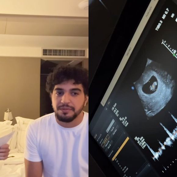 “Agora sou real e estou aqui, papai!” — anúncio da gravidez emocionou os fãs com carta escrita como se fosse o bebê falando com Nattan