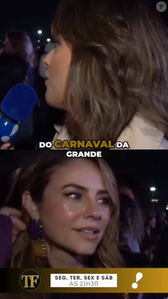 Paolla Oliveira chamou atenção na web pelas expressões enquanto era perguntada sobre Virgínia Fonseca