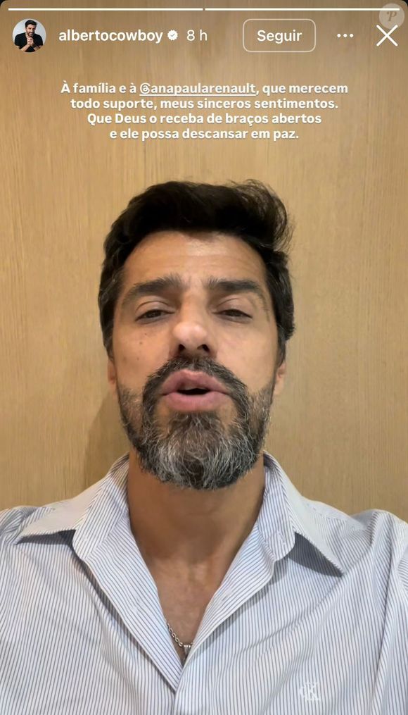 Alberto Cowboy se pronuncia após críticas envolvendo a morte do pai de Ana Paula Renault e repercussão do BBB 26
