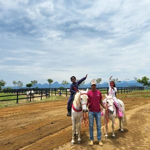 Filhos de Bruno Gagliasso e Giovanna Ewbank podem ter contato com os bichos e a natureza em rancho sustentável