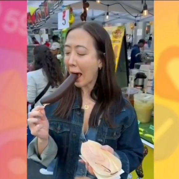O picolé de banana com chocolate viralizou no TikTok e já chegou no Canadá, onde foi consumido pela repórter Ju Massaoka