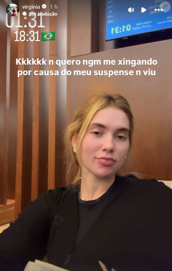 Virgínia Fonseca avisou que só vai contar para onde estão indo quando chegarem