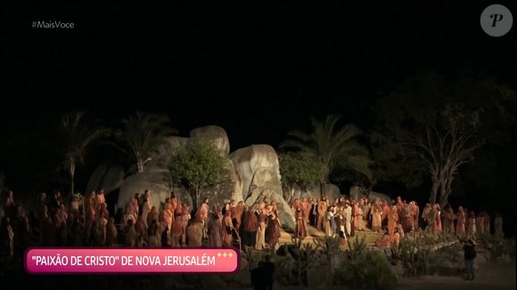 Paixão de Cristo de Nova Jerusalém com José Loreto teve cenas exibidas pela Globo no 'Mais Você', porém TV cometeu gafe