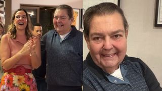 Faustão reaparece sem cadeira de rodas em aniversário da esposa e estado de saúde do apresentador surpreende. Veja!