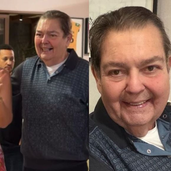 Faustão surgiu no aniversário da esposa, Luciana Cardoso