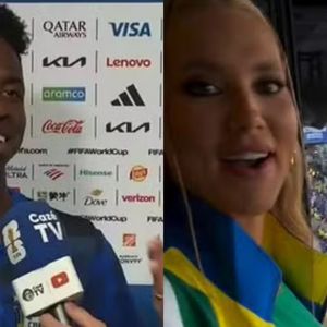 De acordo com a coluna de Fabia Oliveira, Virginia Fonseca preferiu não comentar se um dos gols marcados por Vini Jr. contra a Escócia foi dedicado a ela. A publicação afirma que a homenagem aconteceu e deixou a influenciadora bastante feliz