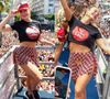 Carnaval RJ 2025: Paolla Oliveira, antes de último desfile como Rainha da Grande Rio, deixa barriga à mostra com minissaia diferentona no trio de Diogo Nogueira. Fotos!
