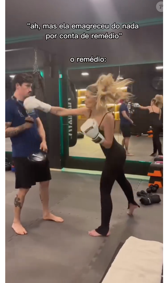 Além dos treinos convencionais, Yasmin Brunet também começou a praticar lutas e dança