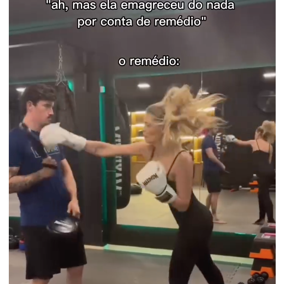 Além dos treinos convencionais, Yasmin Brunet também começou a praticar lutas e dança