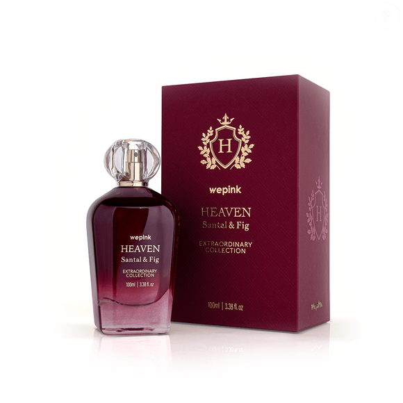 O Heaven Santal & Fig, da Wepink, combina especiarias, madeiras nobres e musk em uma fragrância elegante para o dia a dia e ocasiões especiais