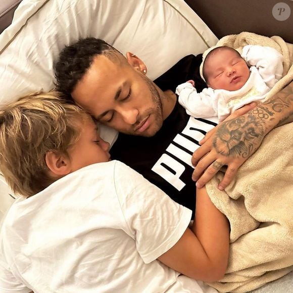 Em 2023, Neymar deu boas vindas à Mavie, sua segunda filha