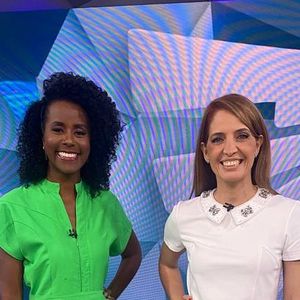 Maju Coutinho é apresentadora do 'Fantástico' com Poliana Abritta