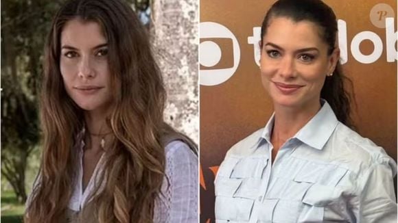 Alinne Moraes em 'Além do Tempo' (Globo, 2015), como Lívia, e com visual atual