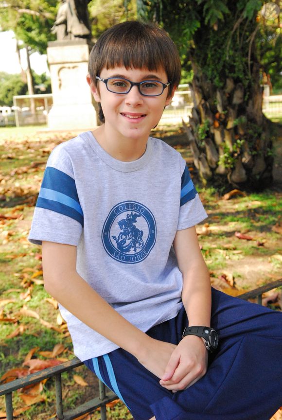 Rafael Miguel, aos 9 anos, ganhou elogio de Luis Mello, seu pai na série da Globo 'JK'
