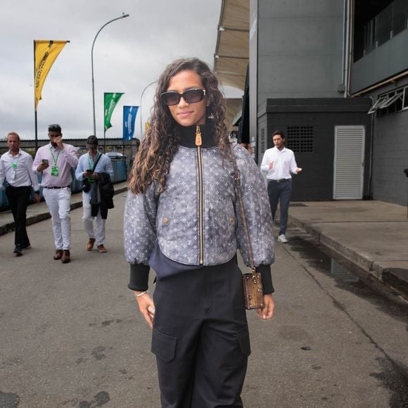 Raissa Leal  no Grande Prêmio de Fórmula 1 em São Paulo, neste domingo, 9 de novembro de 2025