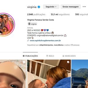 Com filho bebê internado, Virginia Fonseca havia colocado foto da criança no perfil de seu Instagram, mas logo depois trocou novamente