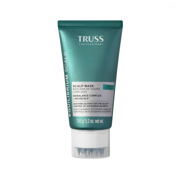 Máscara Couro Cabeludo TRUSS Equilibrium Scalp 150ml | R$ 137,27 - máscara calmante com ativos vegetais que ajudam a regenerar a microbiota capilar e combater irritações e oleosidade excessiva.