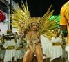 Fabíola Andrade desfila pela Mocidade Independente de Padre Miguel com fantasia vegana inspirada em Rita Lee no Carnaval 2026