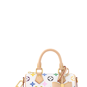 A bolsa semelhante à usada por Rafa Justus é a Speedy Nano LV x TM, da colaboração Louis Vuitton x Murakami. No site Italy Bags, o modelo aparecia disponível por R$ 2.899, acrescentando mais um item de grife à produção da jovem