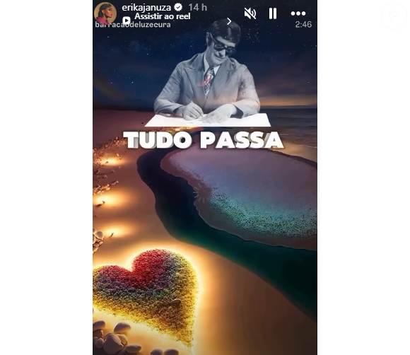 Erika Januza reposta techo de texto de Chico Xaiver em Instagram