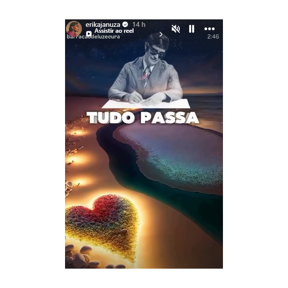 Erika Januza reposta techo de texto de Chico Xaiver em Instagram