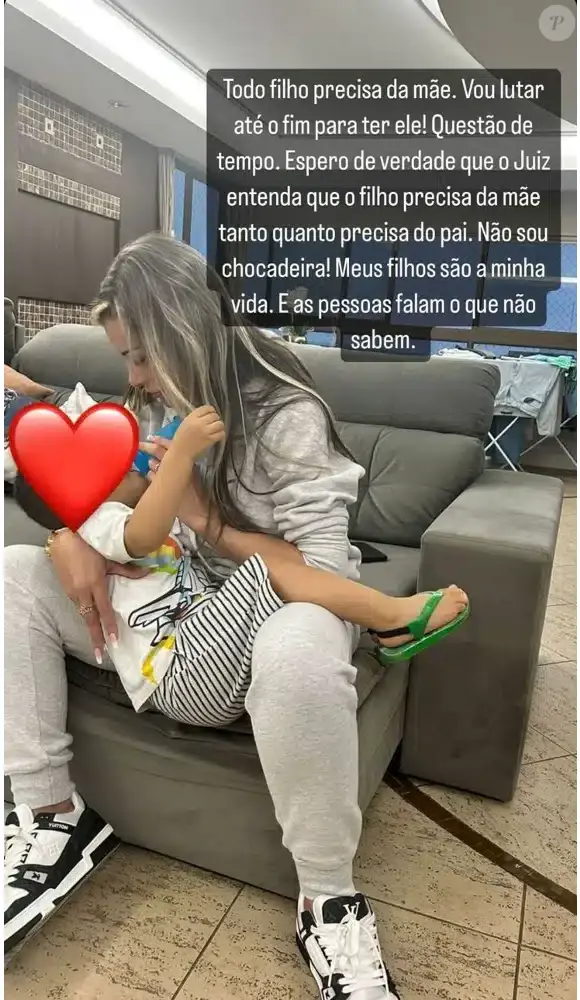 Andressa Urach também é mãe de um menino de 4 anos
