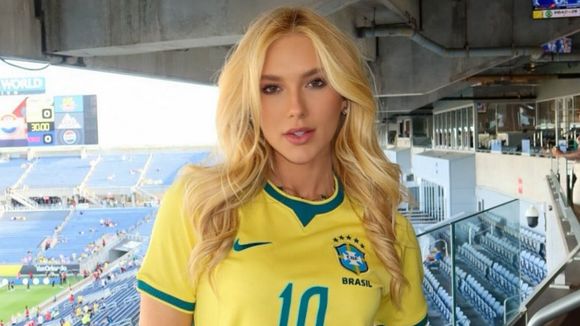 Vídeo mostra reação de Virgínia Fonseca ao ser xingada por torcida do Brasil após gol de Vini Jr. Veja!