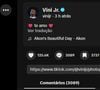 Vini Jr. postou fotos romanticas com Virgínia em sua conta no TikTok e escreveu: 'Te amo'