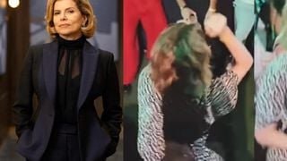 Odete Roitman na 'boquinha da garrafa'! Debora Bloch rebola até o chão em festa de 'Vale Tudo' e web zoa: 'Tem que curtir antes de morrer'