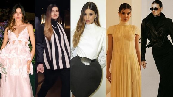 Camila Queiroz grávida: 5 truques inteligentes de estilo da atriz para disfarçar a barriga de gravidez por 5 meses
