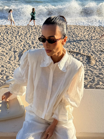 A calça de 100% linho folgada e fresca para looks elegantes e comfy no Inverno: achei na Farfetch com parcelamento em 12x sem juros