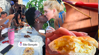 Gente como a gente? Virgínia dá passadinha em São Gonçalo, cidade natal de Vini Jr., para churrasco 'raiz' e dispara: 'Pão com ovo é top 3'