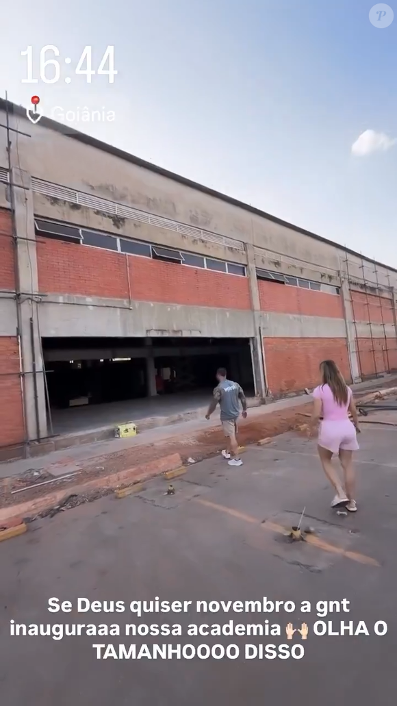 Em construção, academia de Virgínia Fonseca tem dois andares e conta com salas de spinning, de dança e de crossfit