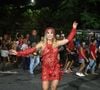 Carnaval 2025: Flávia Alessandra destacou corpo sarado com transparência no ensaio de rua do Salgueiro