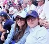 Joaquim Huck e a namorada em Roland Garros