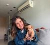 Na noite deste sábado (05), Fátima Bernardes revelou que a família adotou um novo cachorrinho