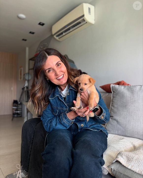 Na noite deste sábado (05), Fátima Bernardes revelou que a família adotou um novo cachorrinho