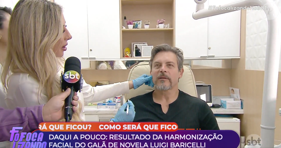 'Fofocalizando' do SBT vira palco de transformação: programa do SBT exibe harmonização facial de Luigi Baricelli e agita redes sociais