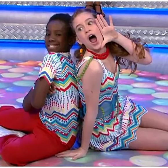 Quem lembra? Marina Ruy Barbosa participou do 'Dança das Crianças', no 'Domingão do Faustão'