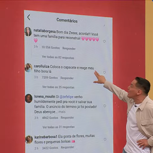 Segundo comentários que viralizaram no perfil de Zé Felipe, fãs passaram a incentivar o cantor a reconquistar Virginia após o fim do namoro da influenciadora com Vinícius Júnior
