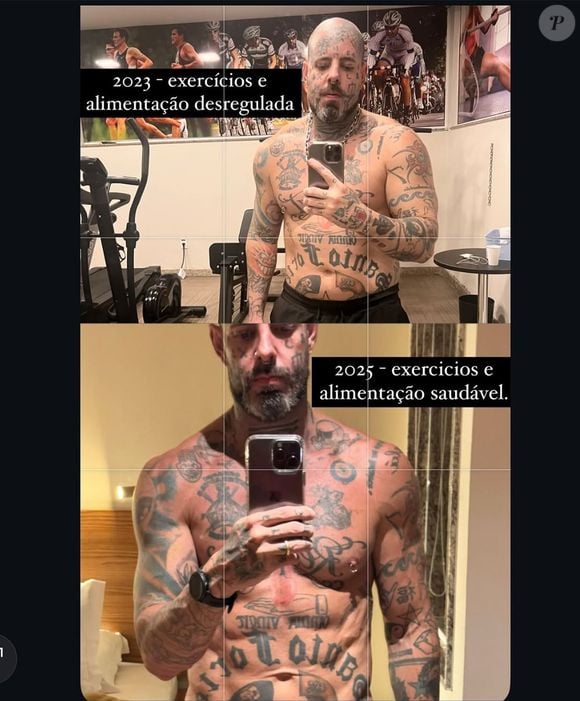 O cantor Tico Santa Cruz, vocalista do Detonautas, está impressionando muita gente com seu antes e depois