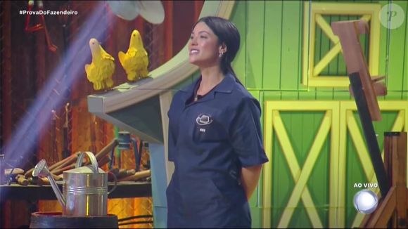 Rayane Figliuzzi venceu a Prova do Fazendeiro nesta quarta-feira (1º)