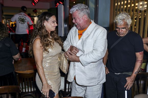 Milton Cunha também foi ao aniversário de Viviane Araújo